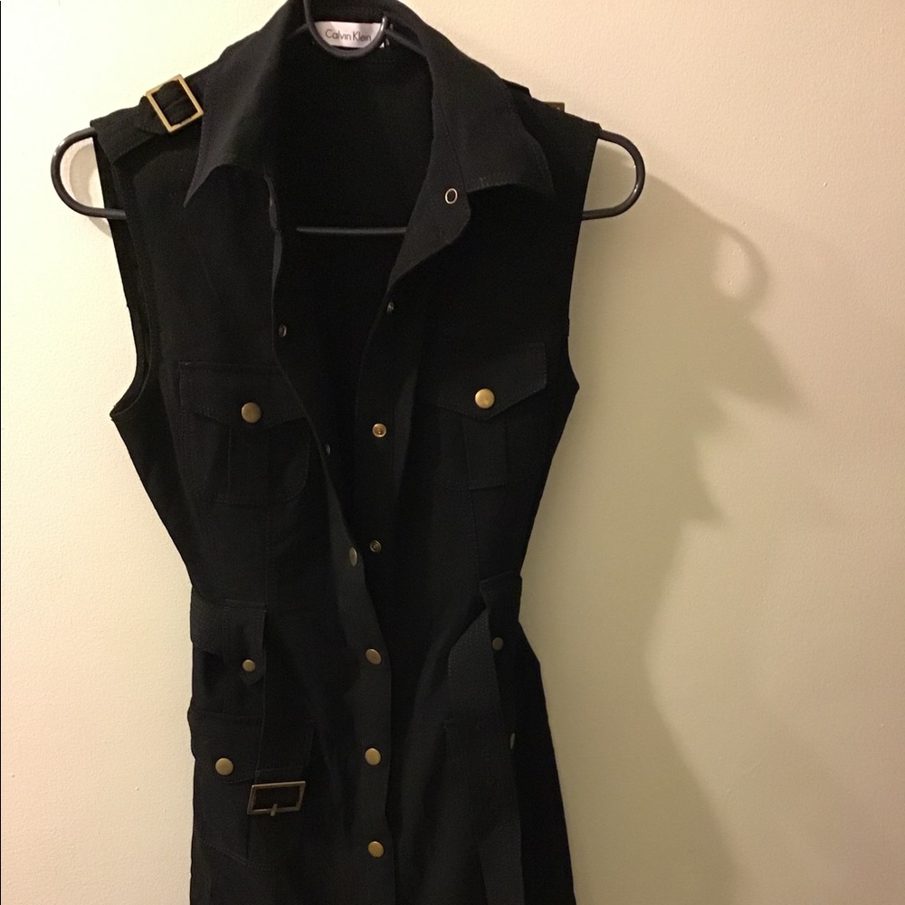 Black Military inspired dress